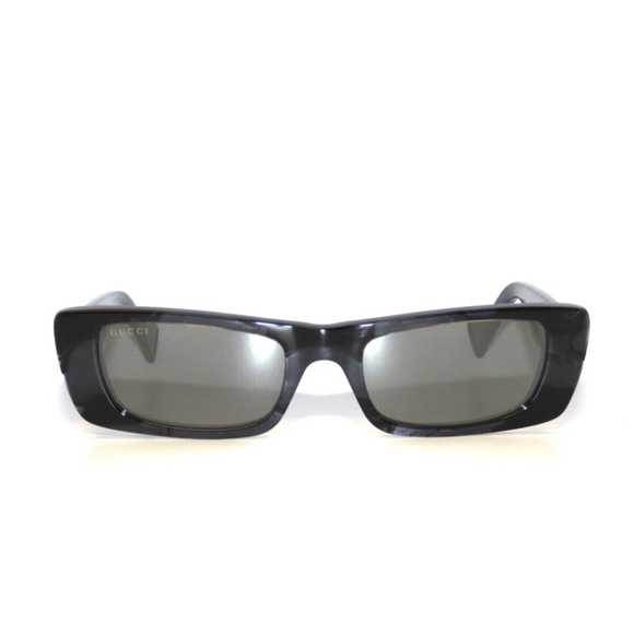 Gucci GG0516S 013 Black Gray Mirror Silver Sunglasses 0516 - Picture 2 of 6